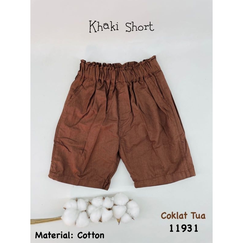 LOOPIE KIDS - CELANA PENDEK CHINOS ANAK - CELANA PENDEK ANAK - KHAKI SHORT