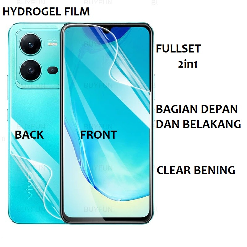 INFINIX SMART 7 SMART 6+ SMART 6 HD SMART 6 NFC FULLSET 2 in 1 Anti gores hydrogel matte doff anti minyak bagian depan dan belakang di layar dan anti jamur