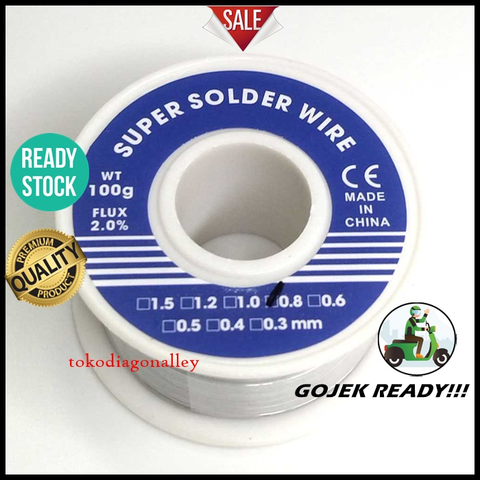 Kawat Timah Solder Tenol 0.8mm 100gr