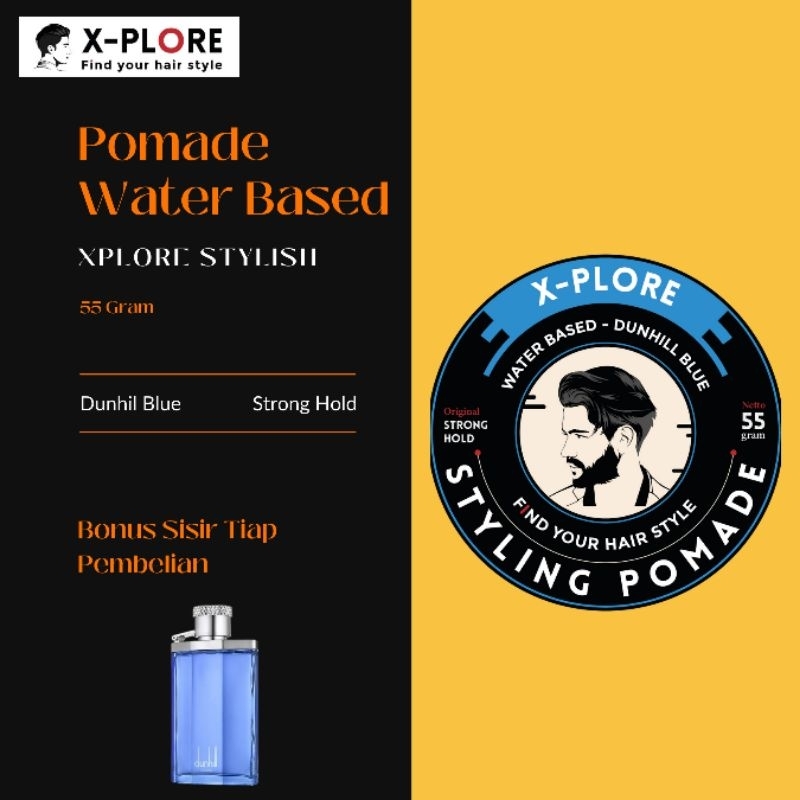 X-plore Pomade Waterbased 60 Gram Harga Grosir