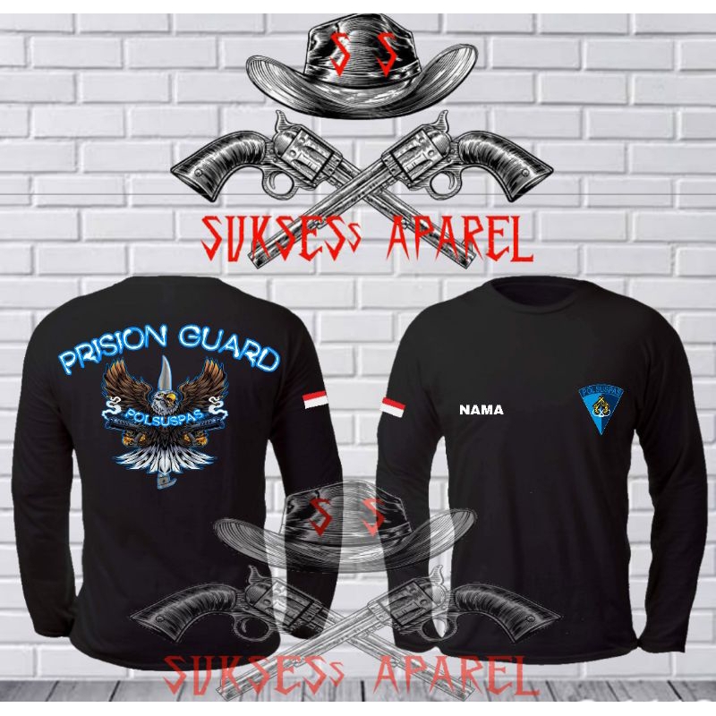 kaos polisi lengan panjang/hantu penjara
