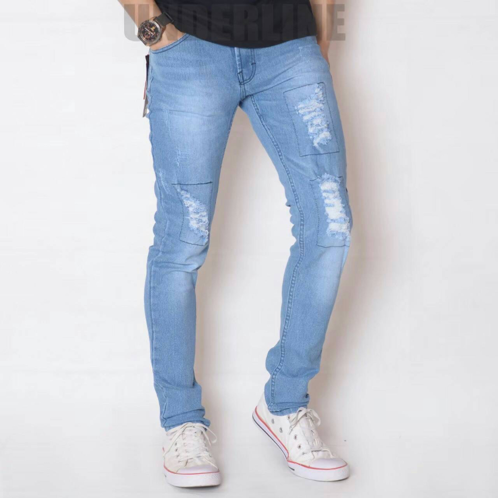 Celana Panjang Jeans Ripped Celana Panjang Jeans Pria Biothing Celana Panjang Jeans Sobek