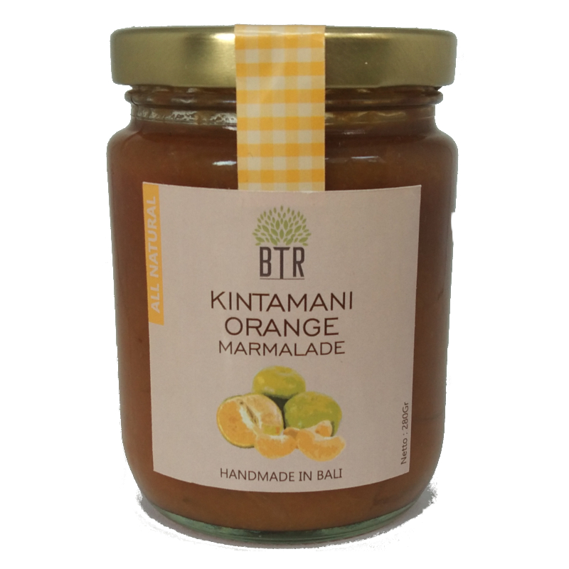 

BTR Kintamani Orange Marmalade 280 gram: BTR Selai Jeruk Kintamani; BTR Confiture d'orange de Kintamani 280 grammes