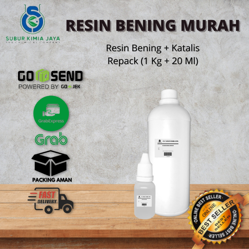 

Resin Bening Murah 1 Kg + Katalis 20 Ml Premium