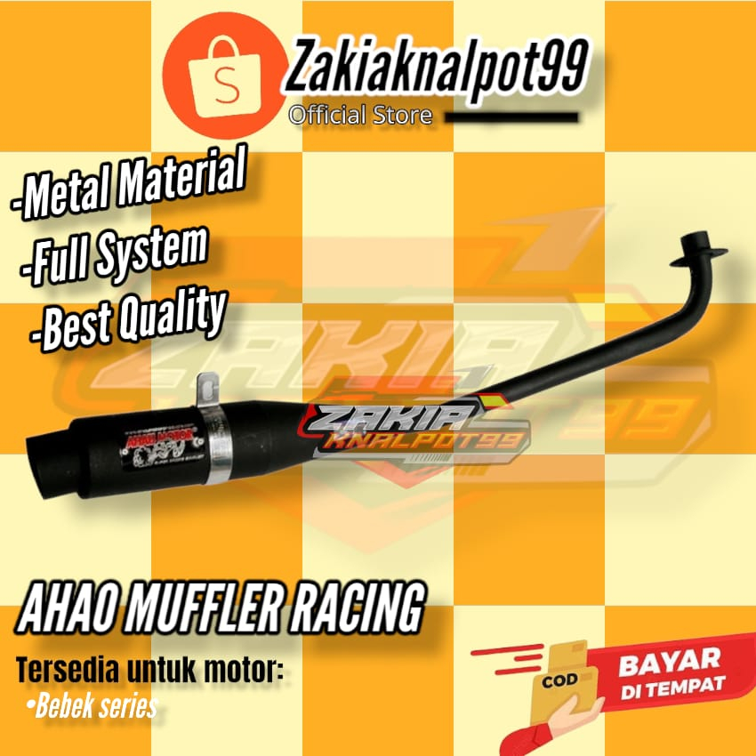 Knalpot racing ahau motor supra x/ Supra fit /supra 125/revo/karisma/Blade/smash/ Shogun/ Astrea/ gr