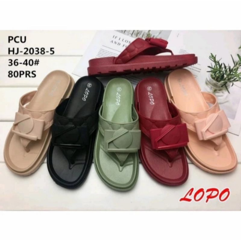 SANDAL WANITA JELLY LOPO IMPORT SANDAL SANTAI