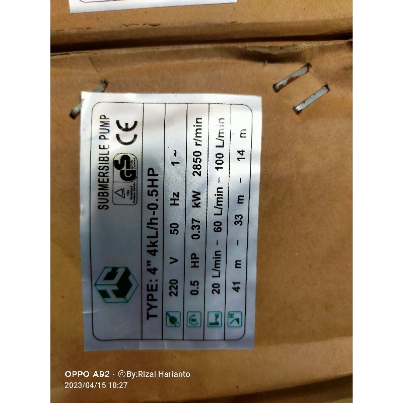 Sibel 0.5hp/Sibel HCL/ POMPA SUBMERSIBEL output 1.5"