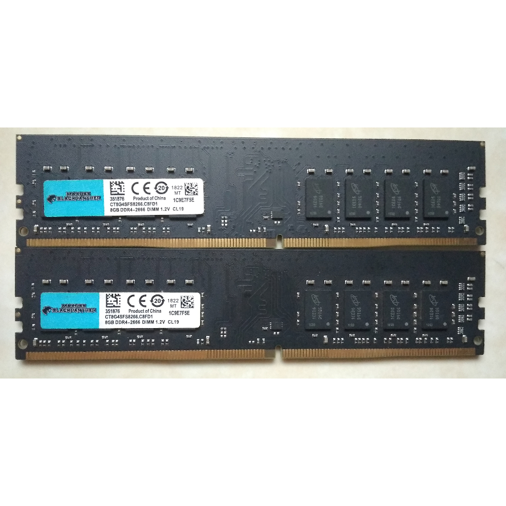 RAM Maxuss Blackpanther 16GB (2x8GB) 2666Mhz DDR4 (DUAL RANK)
