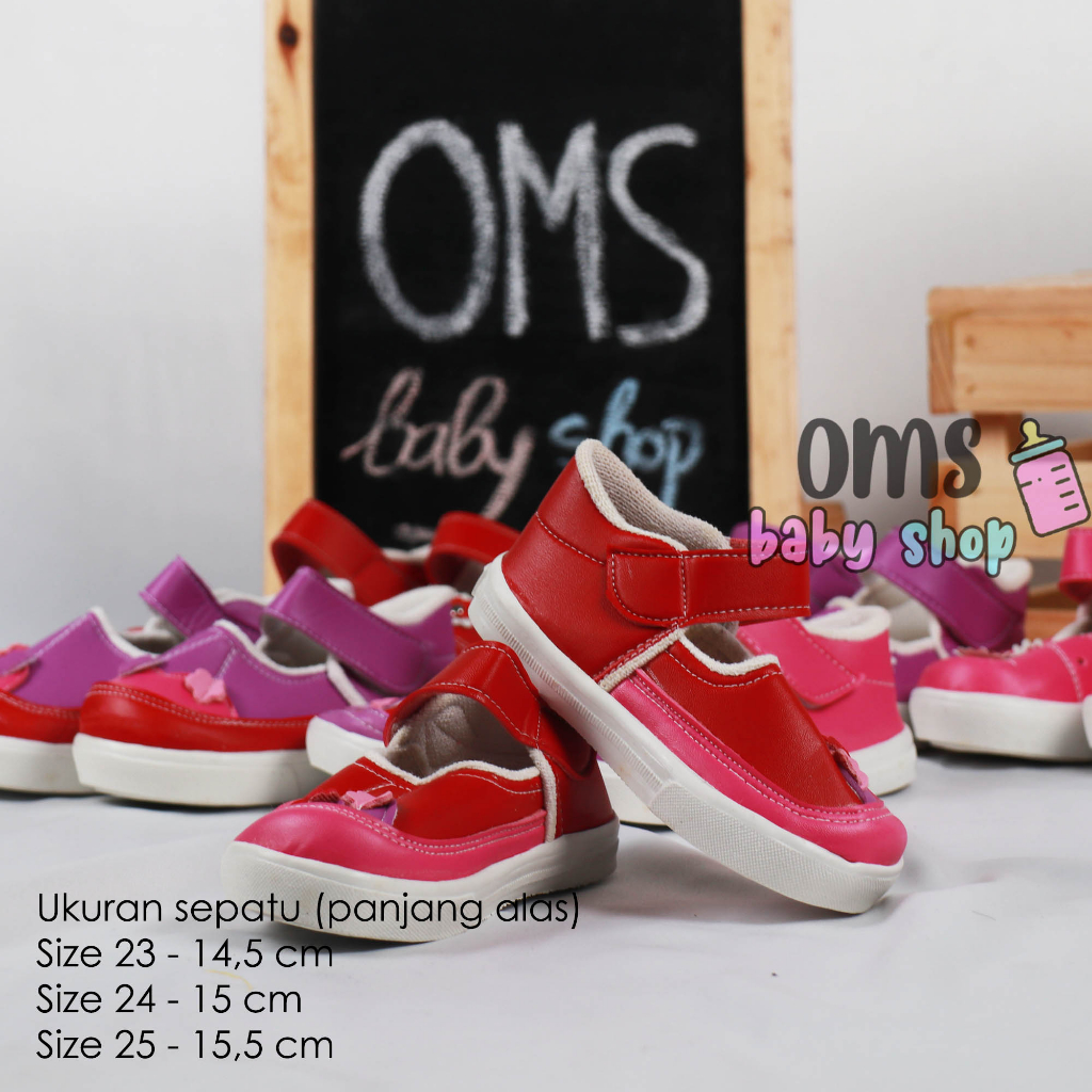 OMS Babyshop! Sepatu Bayi Anak / Baby shoes / Sepatu Prewalker / Sepatu Bayi Lucu / Sepatu Bayi Motif Bunga