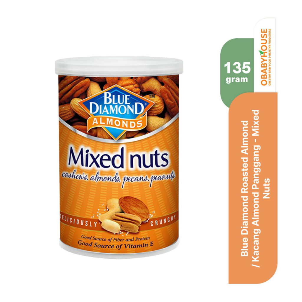 Blue Diamond Roasted Almond / Kacang Almond Panggang 135gr - Mixed Nuts