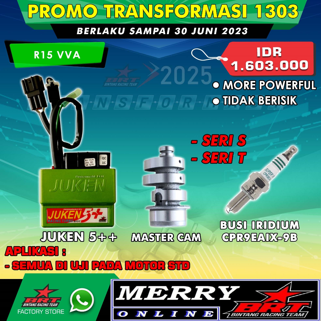 Promo ECU Juken 5 Plus Plus Dualband dan Master Cam BRT R15 V3 Vixion VVA