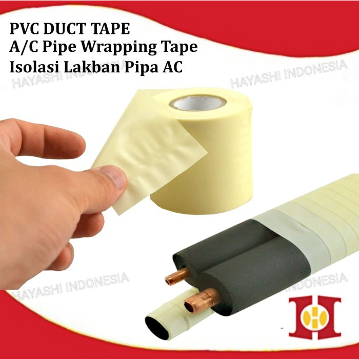 Isolasi Solasi Lakban Pembalut Pembungkus Selang Pipa AC Lem Duct Tape - 5pcs