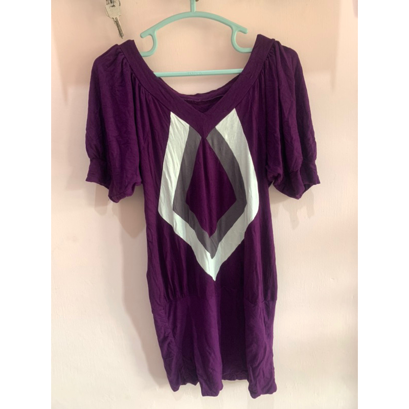 Atasan ungu/dress ungu gratis