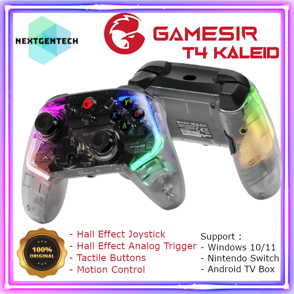 GameSir T4 Kaleid Wired Gamepad Game Controller Hall Effect PC Switch