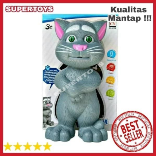 

Mainan Talking Kucing Unik Cat Berkualitas Anak Tom Talking Tomcat Boneka Edukasi