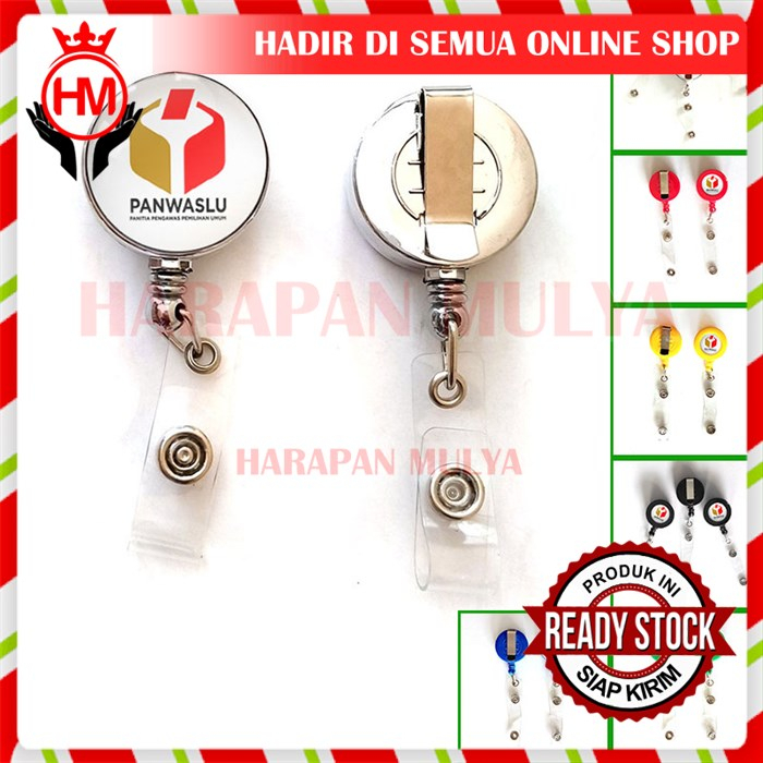 ID Card Yoyo Panwaslu Bawaslu Gantungan ID Card Holder Logo Panwaslu - Harapan Mulya