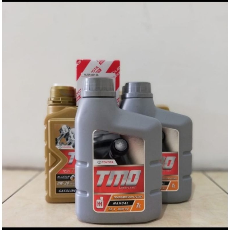 Paketan oli tmo 0w20 + filter oli + 3liter oli persneling 80w-90