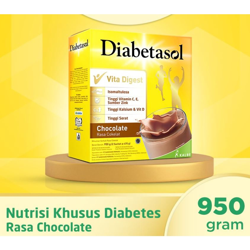 DIABETASOL VANILA &amp; COKLAT 950Gr