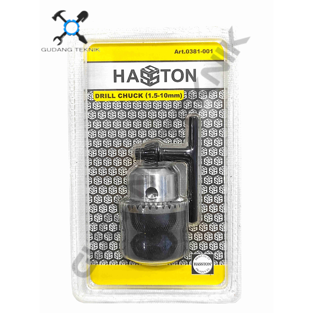 Kepala Bor Tangan Listrik 10mm 13mm HASSTON PROHEX 0381-001 / Chuck Drill Mesin Bor 10 13 mm 0381-002 HASSTON