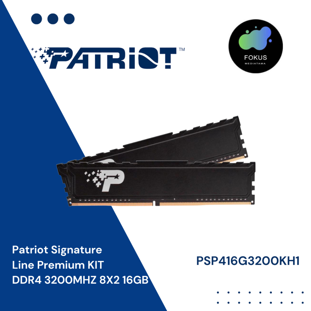 Patriot Signature Line Premium DDR4 16GB 2x8GB 3200MHz PSP416G3200KH1