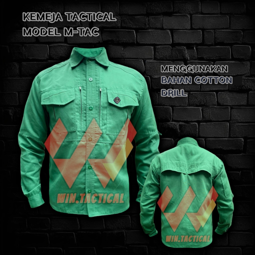 Kemeja Lapangan M-tac Panjang Premium Warna Cream / Kemeja Tactical Lengan Panjang Drill High Quality / Kemeja Taktikal Tangan Panjang Kekinian / Kemeja Military Distro Murah / Kemeja PDL PDH Formal Terbaru / Kemeja Proyek Safety Militer