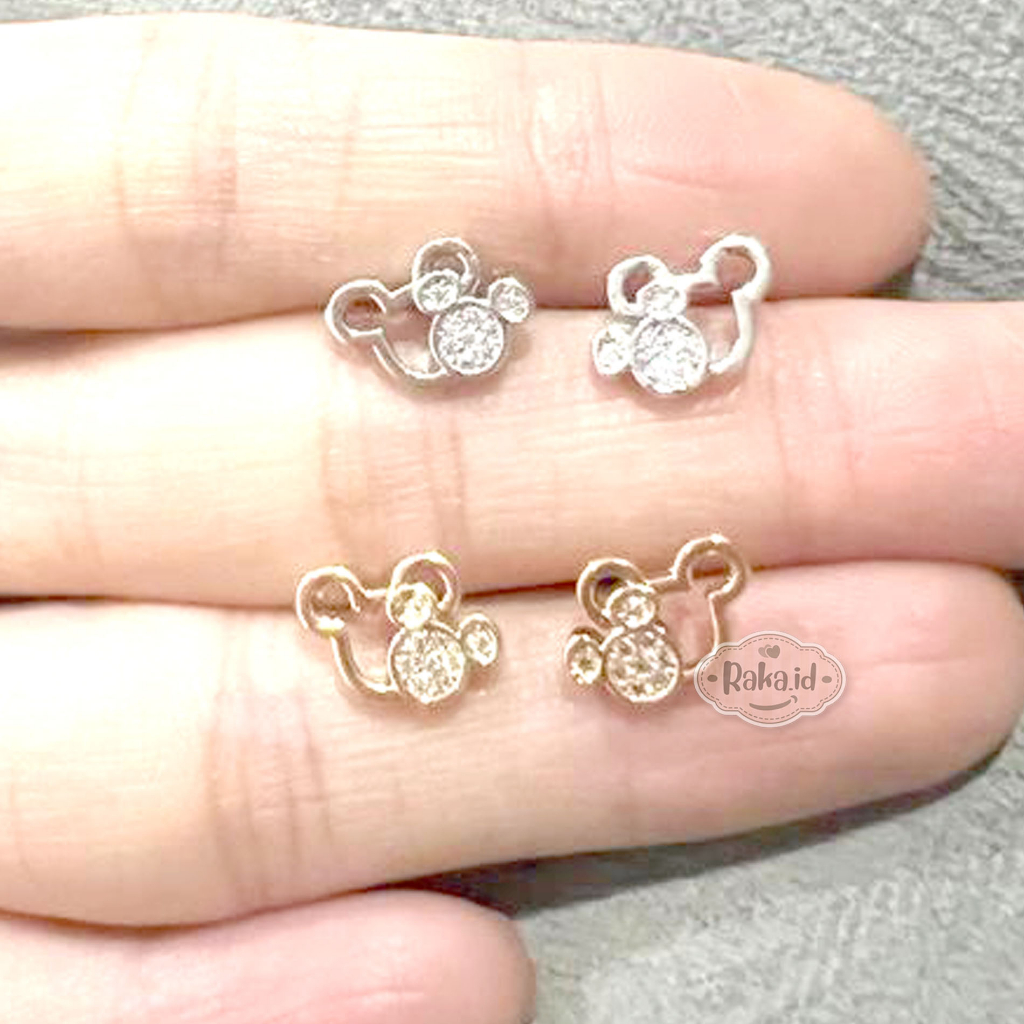 Anting Korean Style Anting Anti Karat Anting Tusuk Motif 2 Mickey 1279