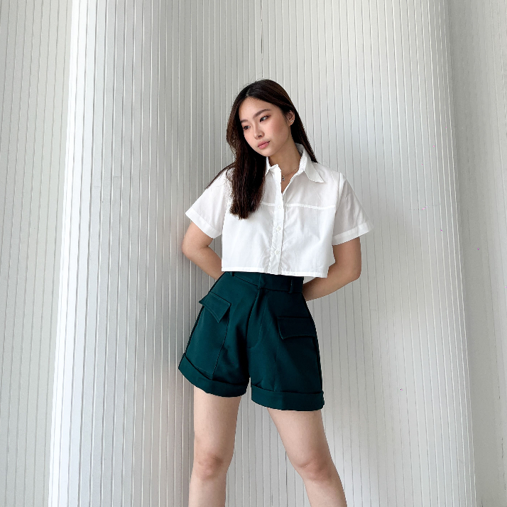 Regi Pocket Shorts / Celana Pendek Wanita / Casual Pants / Korean Style