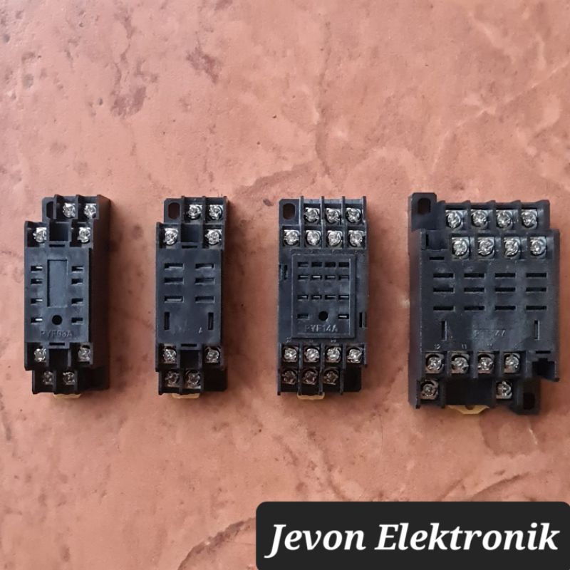 Soket Relay 8 14 kaki p pin Kotak Socket 8p 14p PYF08A PTF08A PYF14A PTF14A