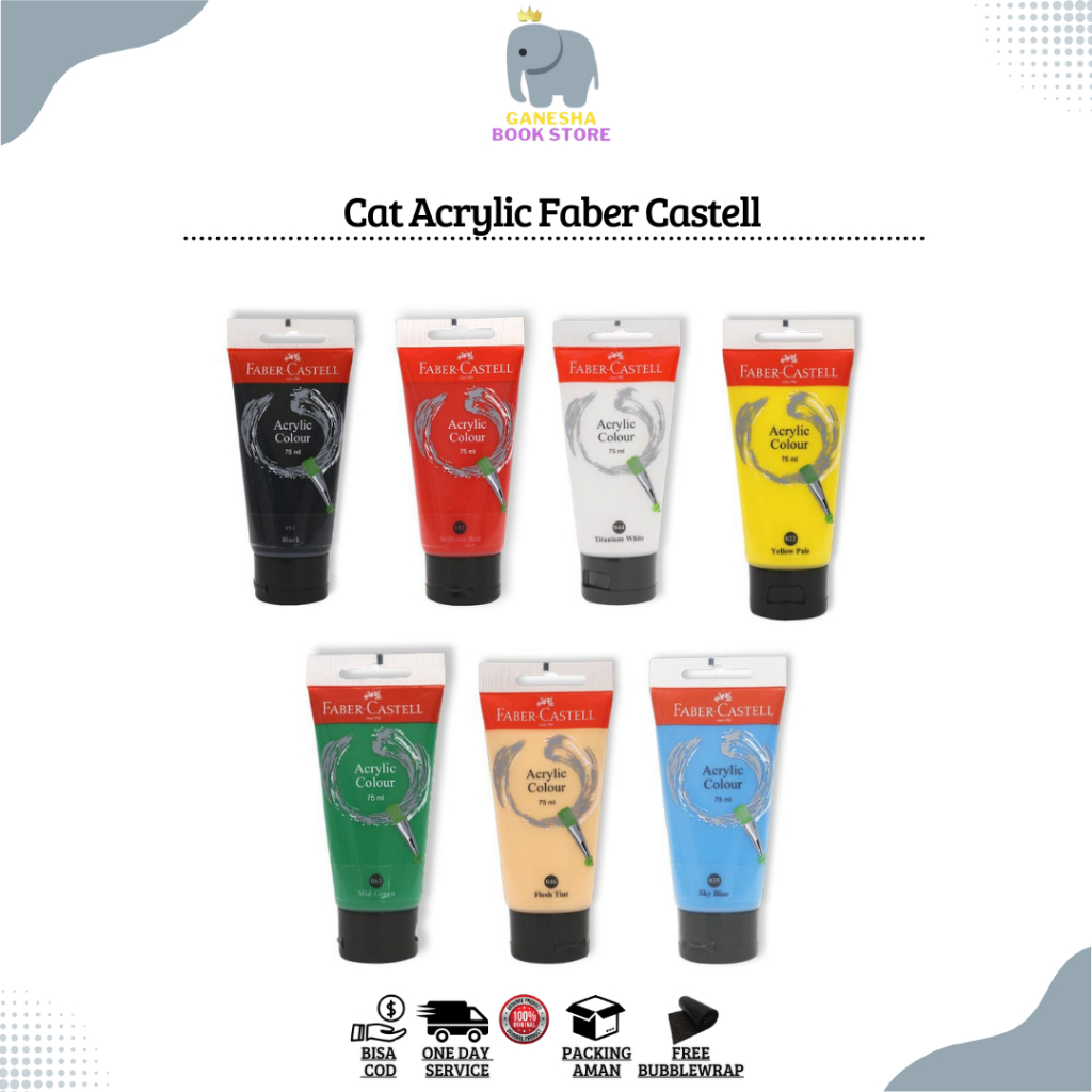 

CAT ACRYLIC COLOUR 75 FABER CASTELL SATUAN