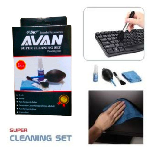 Cleaning Kit Set Multifungsi Pembersih LCD Kamera Lensa Monitor Laptop Keyboard Kacamata Dll