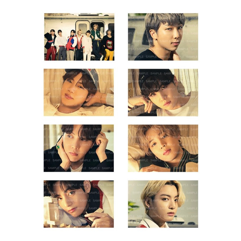 [READY] bts official the best postcard group suga jhope v taehyung jk jungkook