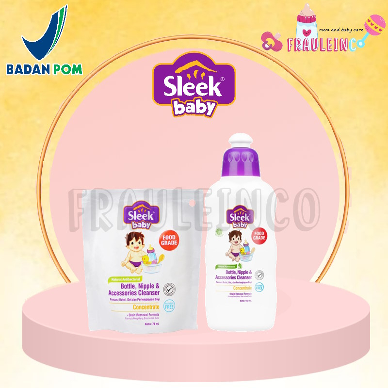 *FRAULEINCO* Sleek Baby Bottle Nipple &amp; Accessories Cleanser 70ml 150ml