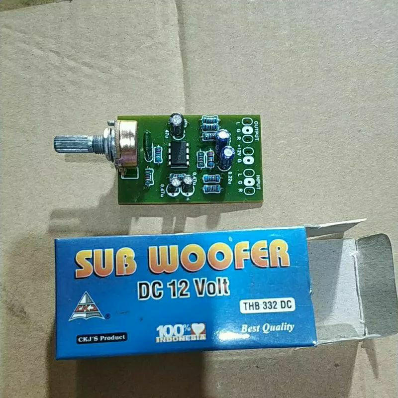 Kit filter subwoofer / kit pre amp subwoofer / kit tone sub woofer