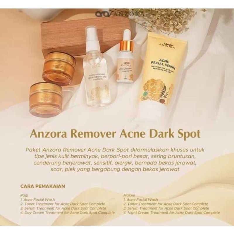 anzora skincare / anzora acne dark spot / anzora ADS / anzora paket acne dark spot / anzora paket AD