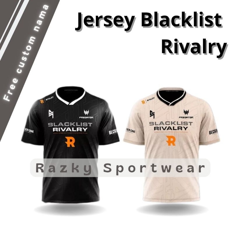 Jersey Blacklist Rivalry Free Custom Nama