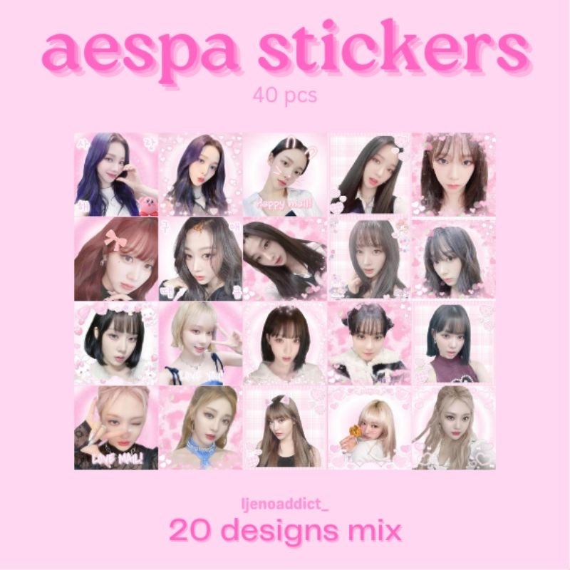 

[GIRLGROUP] kpop sticker mail ala selkor 40 pcs (read desc)
