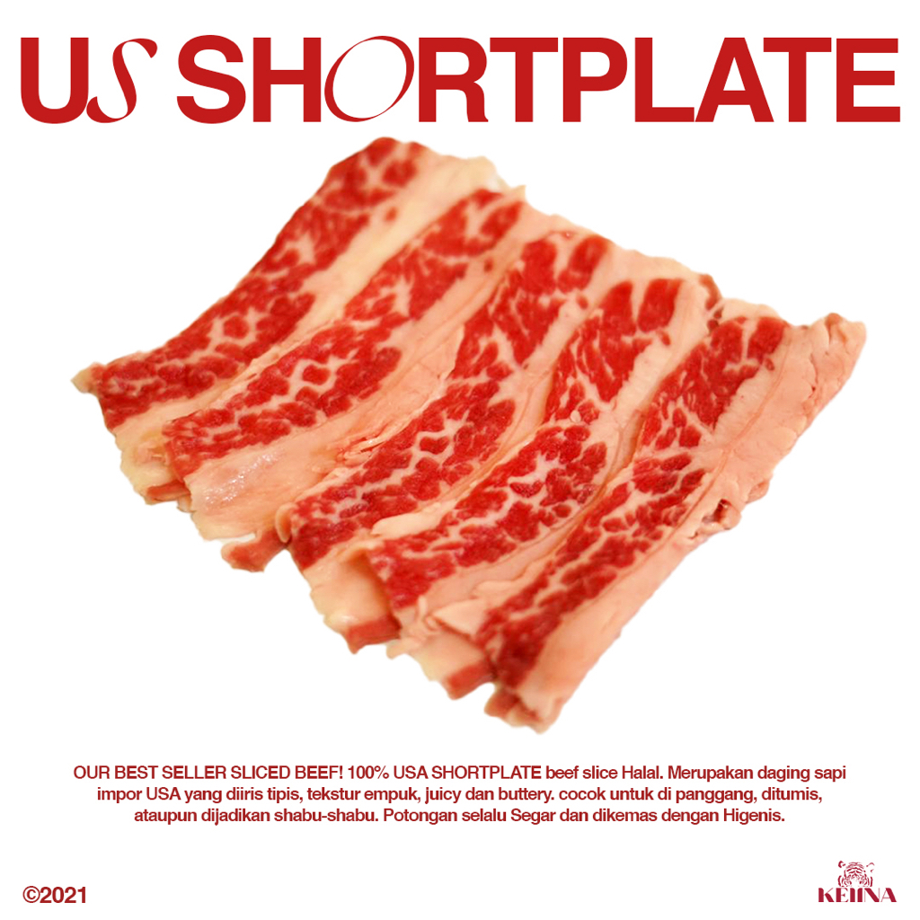 

Daging Sapi Beef US Shortplate Slice Sukiyaki Yakiniku