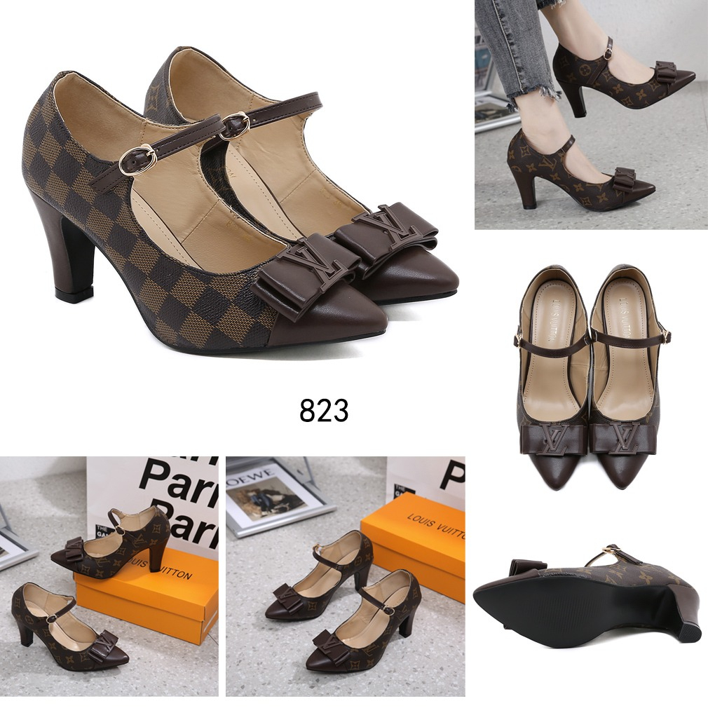 823 With Buckle Logo Bow Pumps Shoes