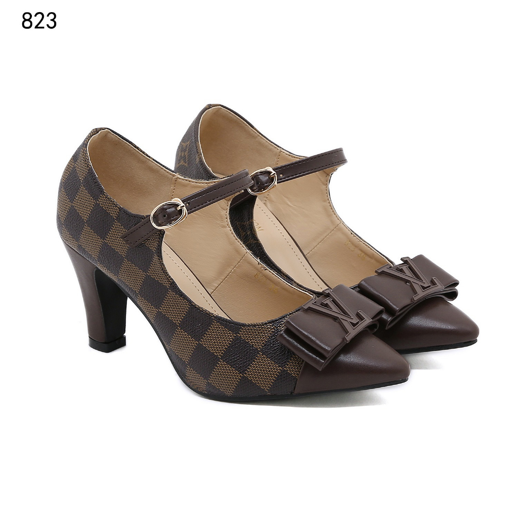 823 With Buckle Logo Bow Pumps Shoes