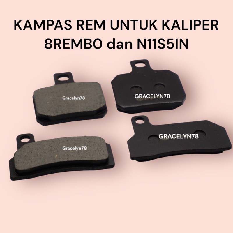 kampas rem kaliper 2 piston dan monoblok 4 piston