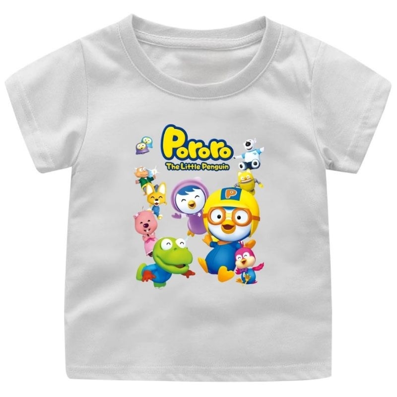 Baju kaos Anak cewek-Cowok Pororo(2) 1-14Tahun/Remaja/Dewasa Ready 10 warna