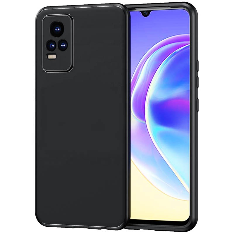 VIVO V21 4G VIVO V21 5G CASE SOFTCASE BLACK PREMIUM, SLIM MATTE PREMIUM, ANTI JAMUR PROTECT CAMERA SILIKON HITAM CAISNG COVER PELINDUNG KAMERA