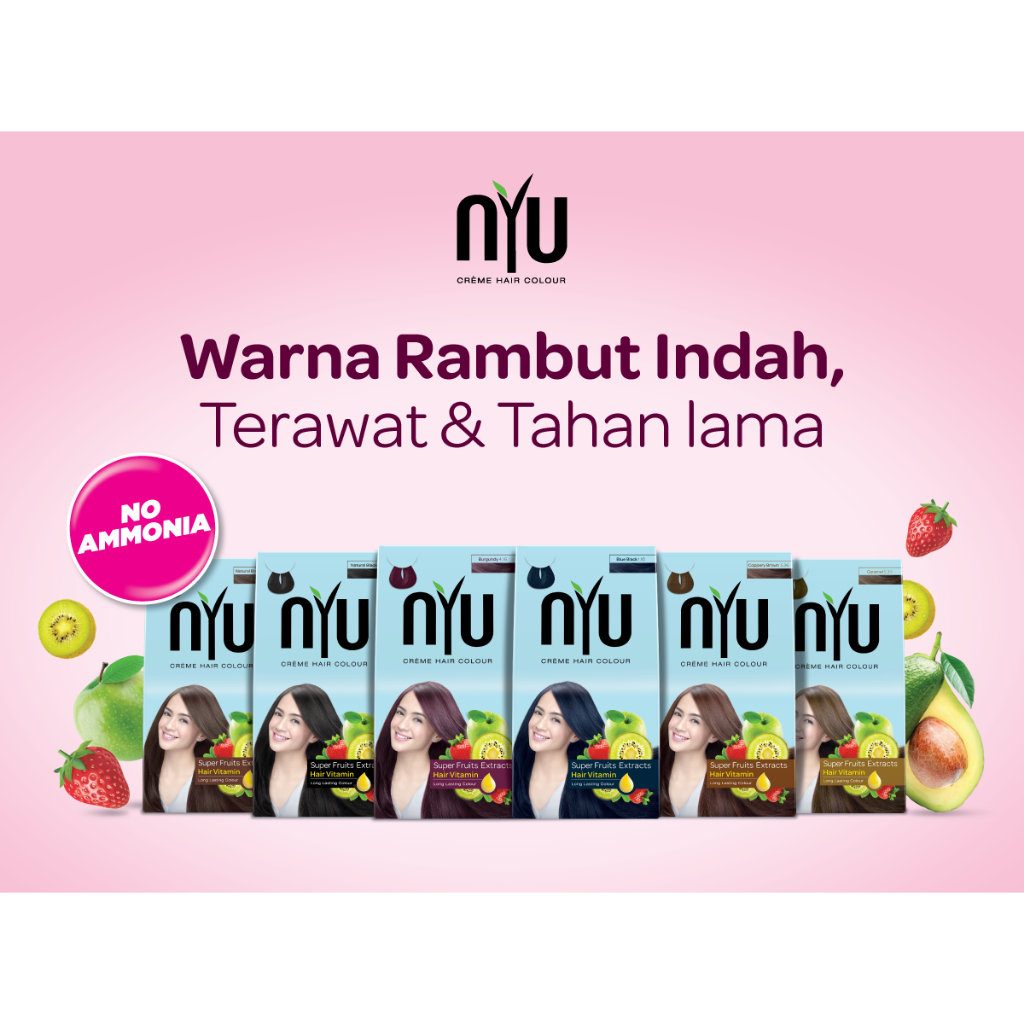 NYU Creme Hair Colour - Pewarna Rambut / Cat / Bleaching Rambut (Tanpa Amonia)