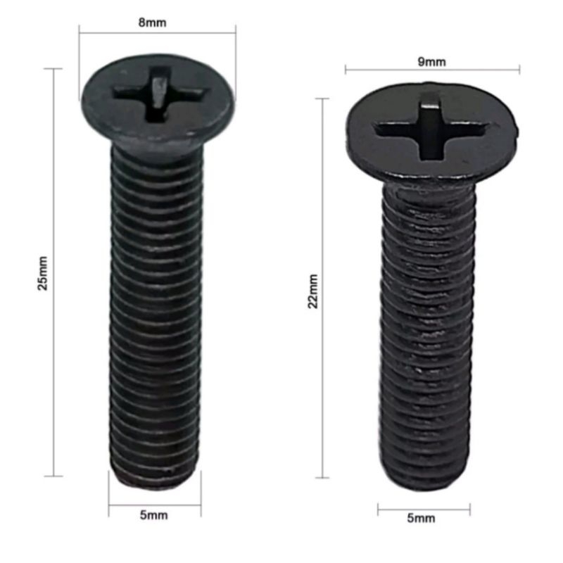 Baut Ulir Kepala Bor Drat Kiri 5 mm Mesin Bor Cordless Listrik