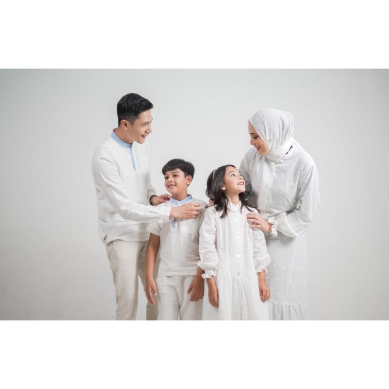 BROTHERS KIDS WEAR - MAHEERA FAMILY SERIES WARNA BLUE VIOLET RAYA BEEBOO DESIGN