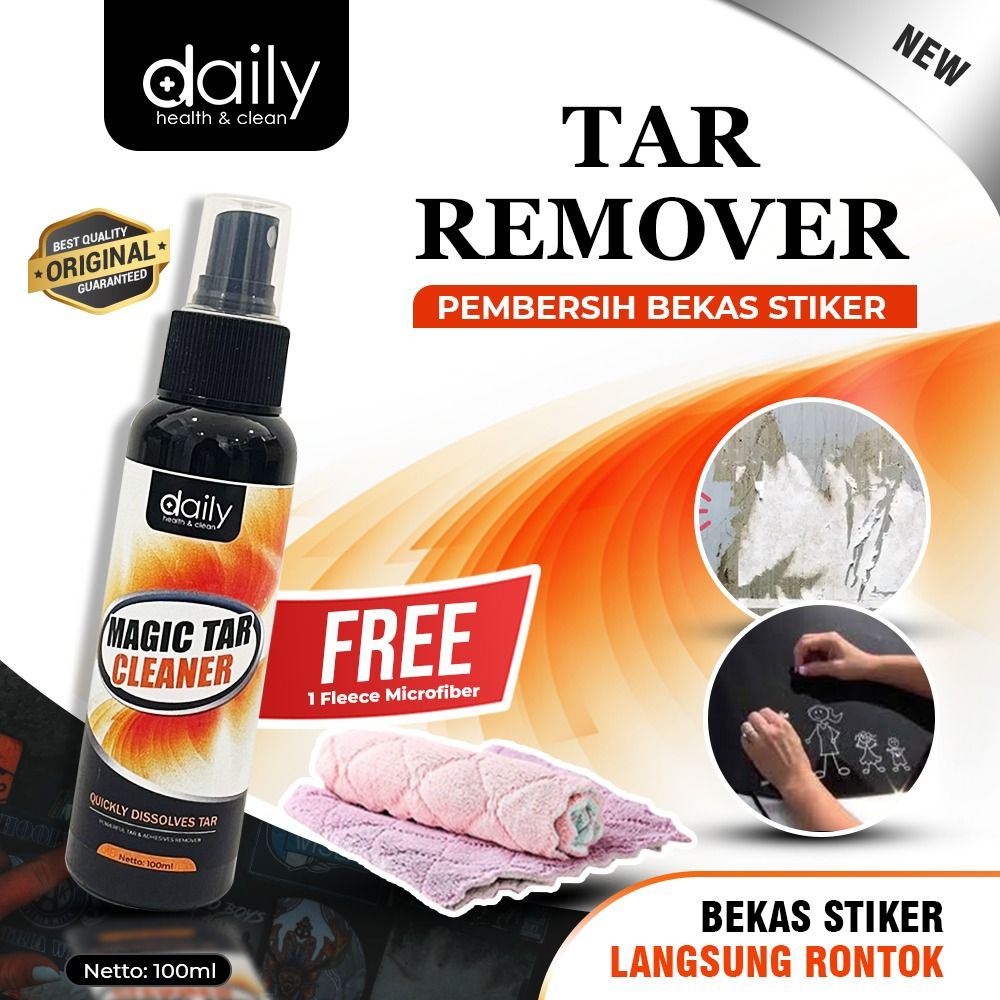 DAILY MAGIC TAR CLEANER PEMBERSIH PENGHILANG BEKAS STICKER BODY MOBIL MOTOR