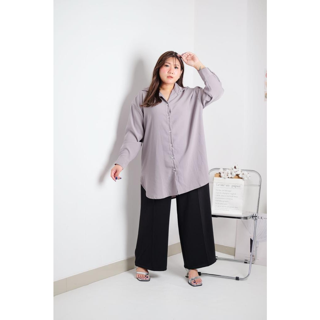 BIGWELL LORA KEMEJA TUNIK  BIGSIZE PLUSSIZE/ATASAN JUMBO /KEMEJA BIGSIZE/ATASAN BIGSIZE/KEMEJA JUMBO