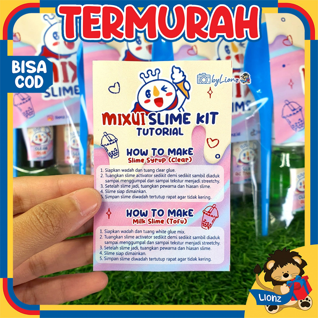 Mainan Slime Kit Mixui by Lionz.idn