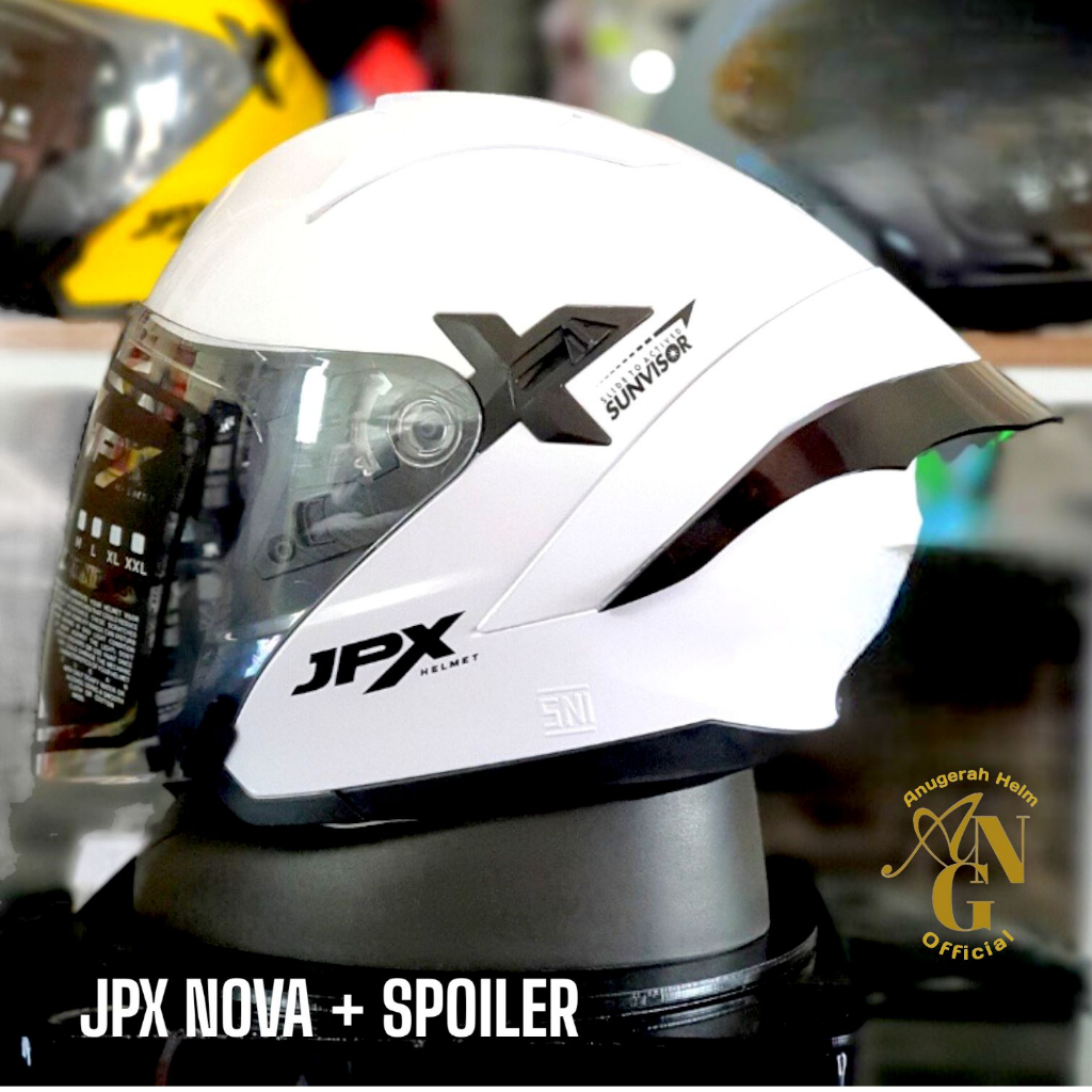 HELM JPX NOVA X HALF FACE DOUBLE VISOR FREE