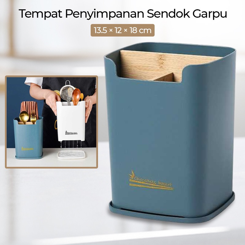 Tempat Penyimpanan Alat Makan Cutlery Set Sendok Garpu Kitchen Storage Organizer